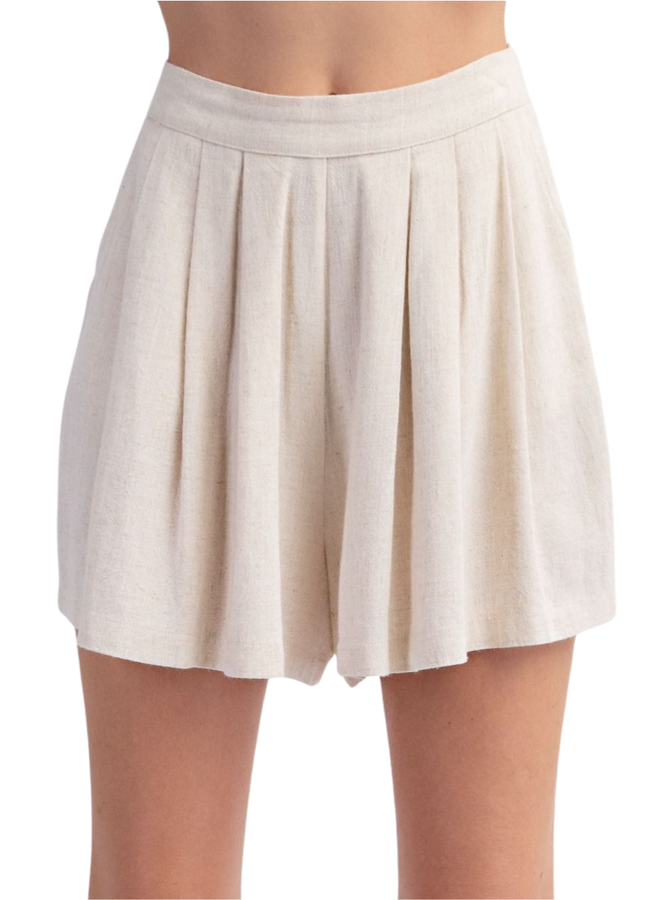 Tap Linen Shorts