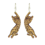 Gold Tiger Hoop Earrings