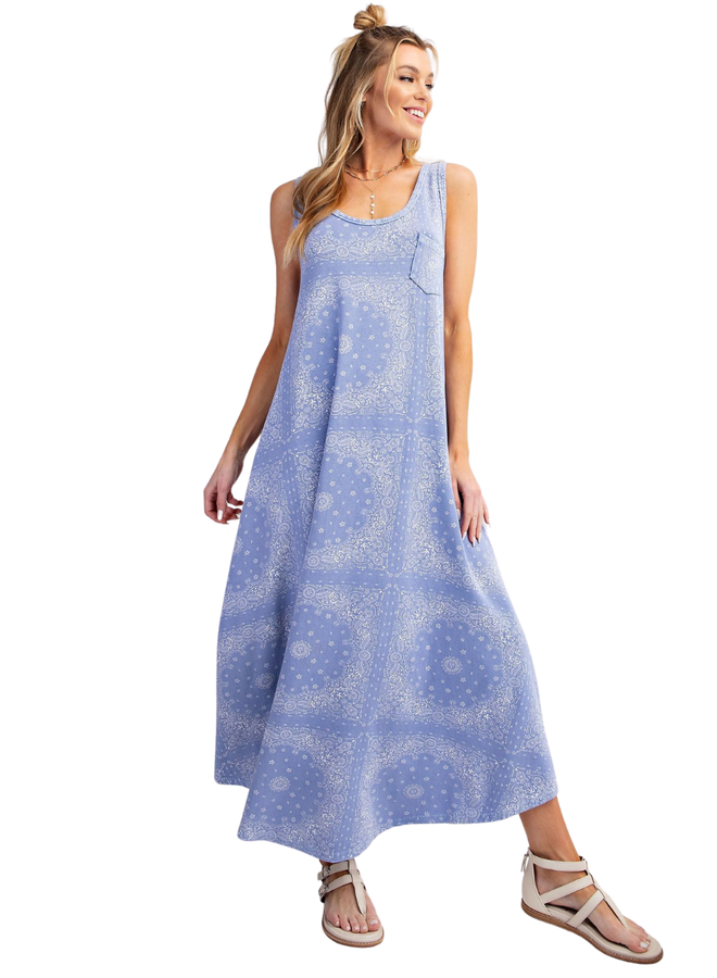 Bandana Maxi In Peri Blue