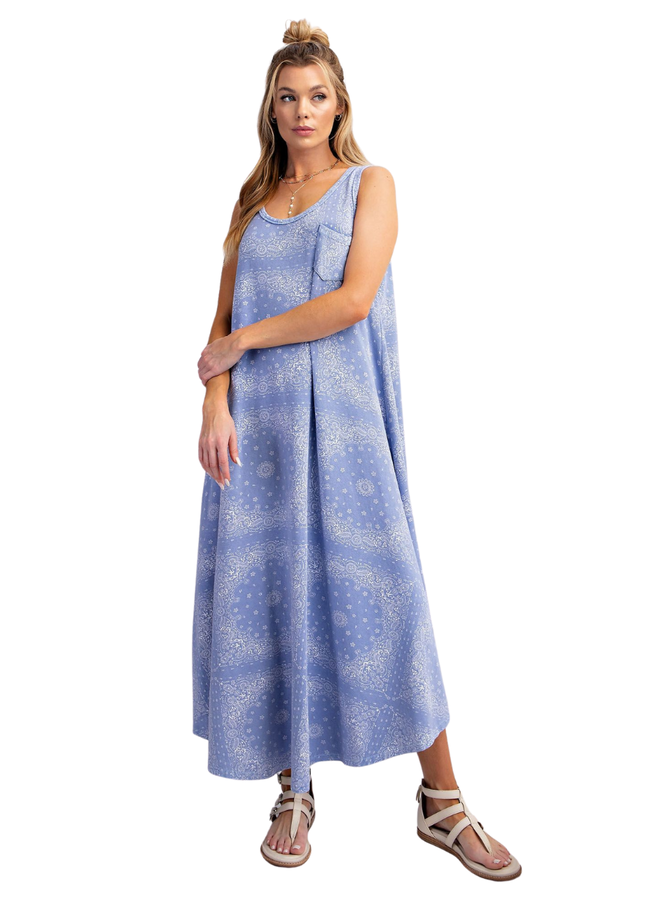 Bandana Maxi In Peri Blue
