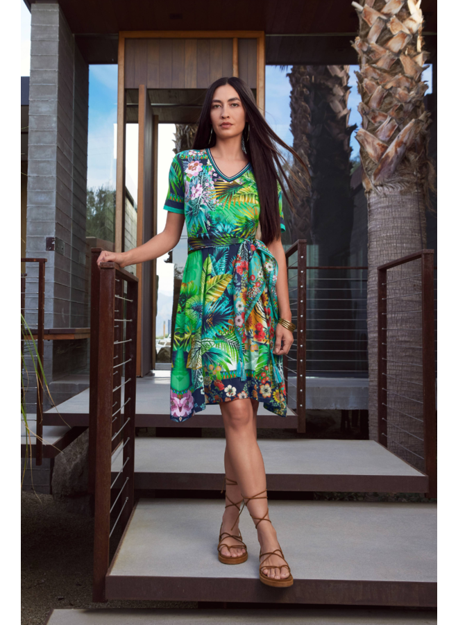 Johnny Was Janie Favorite V-Neck Swing Dress
