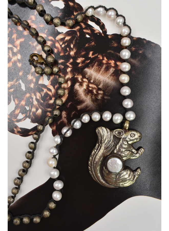 Tara Gasparian Squirrel Necklace