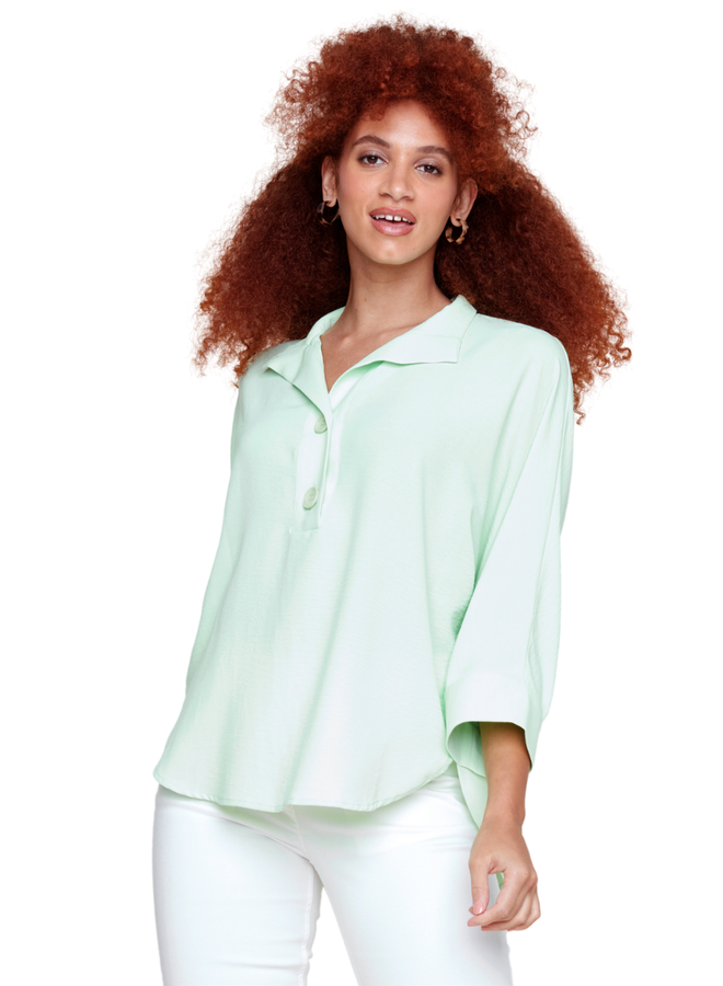 Renuar On Demand Blouse In Honeydew