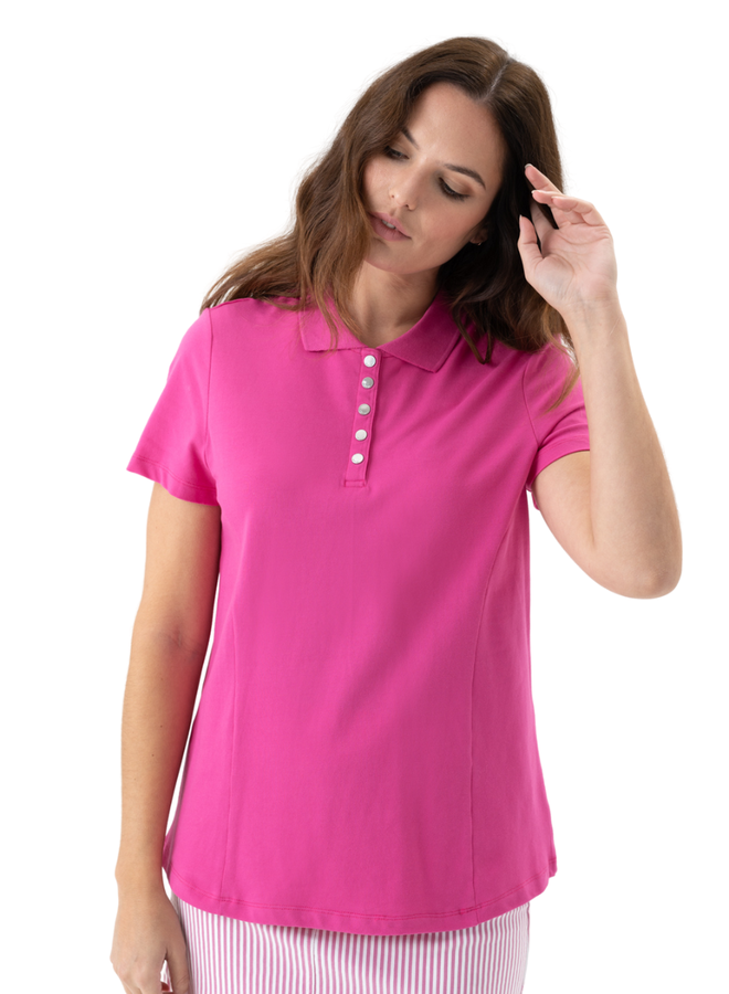 Renuar Playtime Polo Top In Lollipop