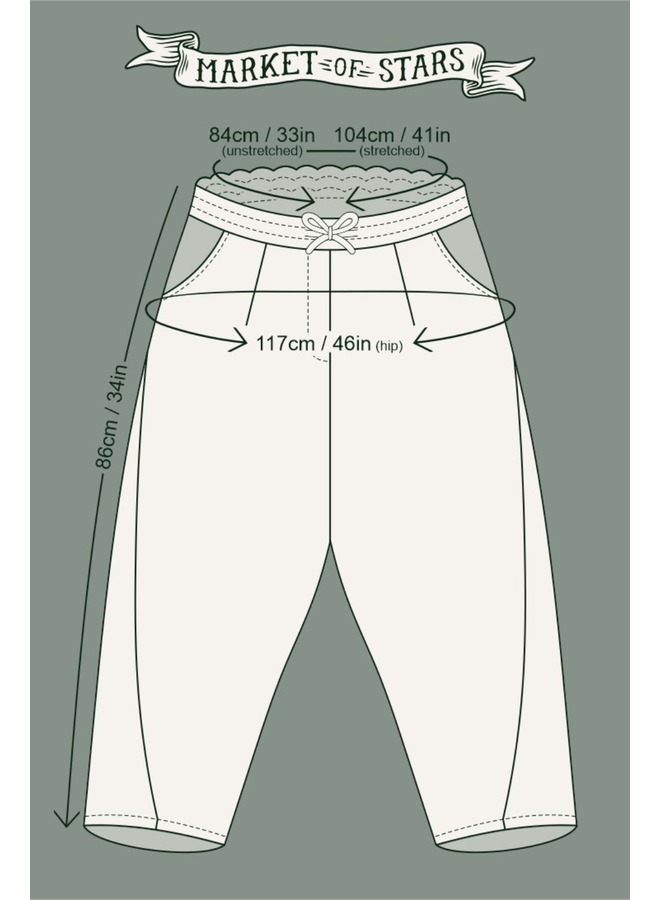 Market of Stars Love Grows Wild Artist Pants ONE SIZE