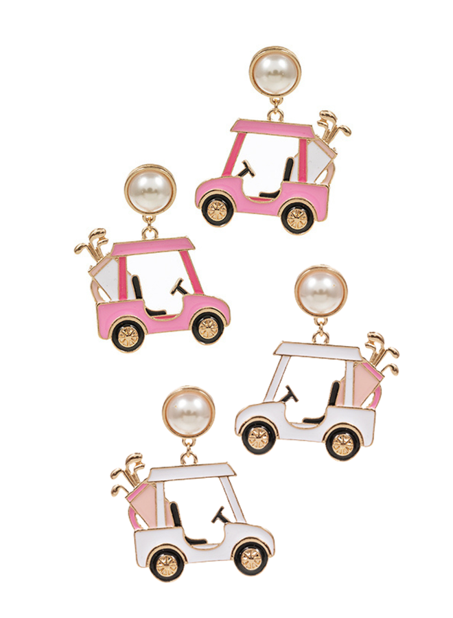 Golf Cart Earrings