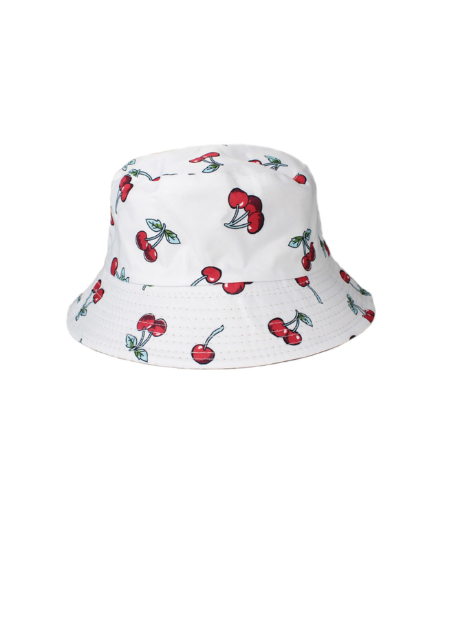 Sweet White Cherries Bucket Hat