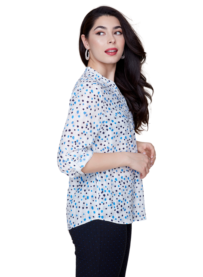 Renuar Lapis Combo Dot Blouse