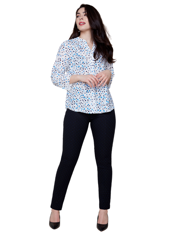 Renuar Lapis Combo Dot Blouse