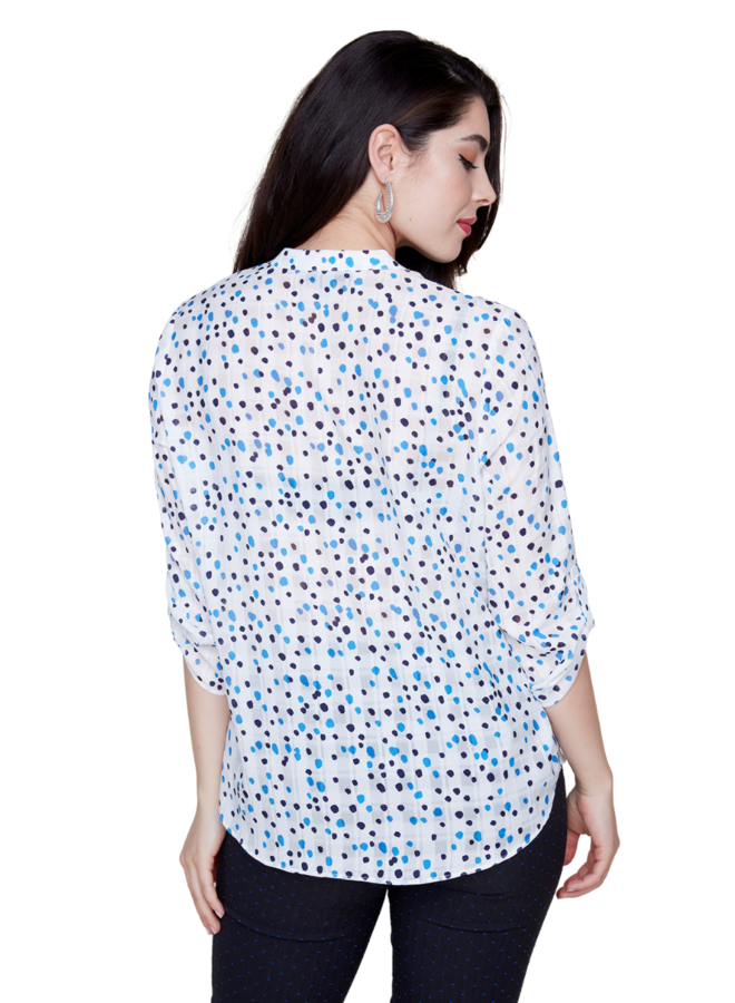 Renuar Lapis Combo Dot Blouse