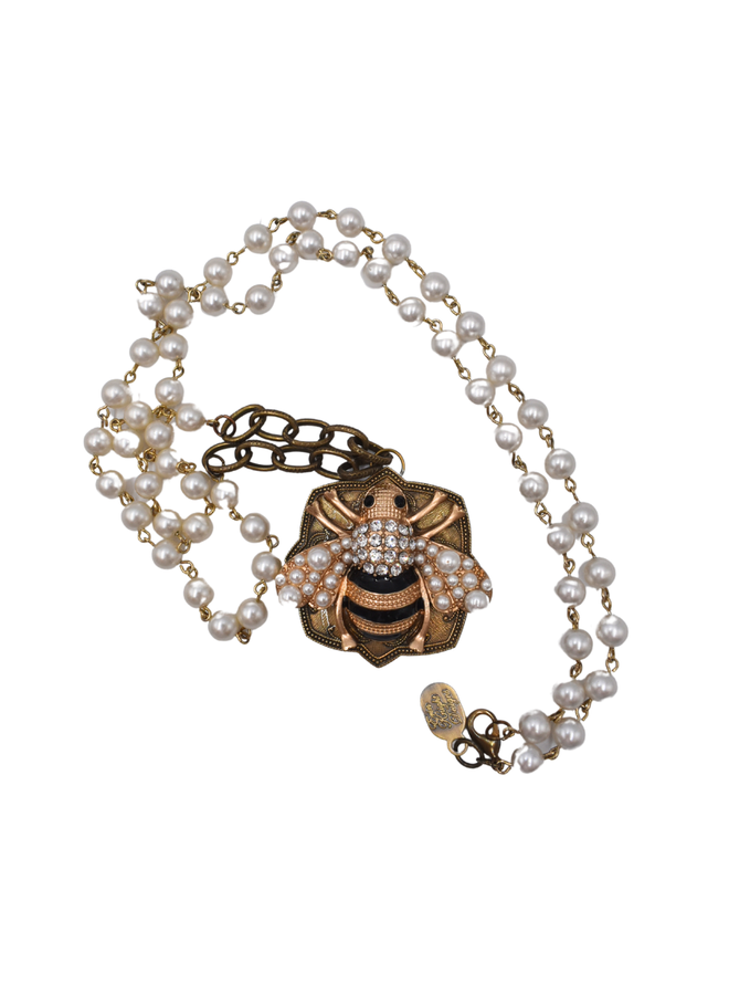 Erin Knight Vintage Re-Pruposed Queen Bee Necklace