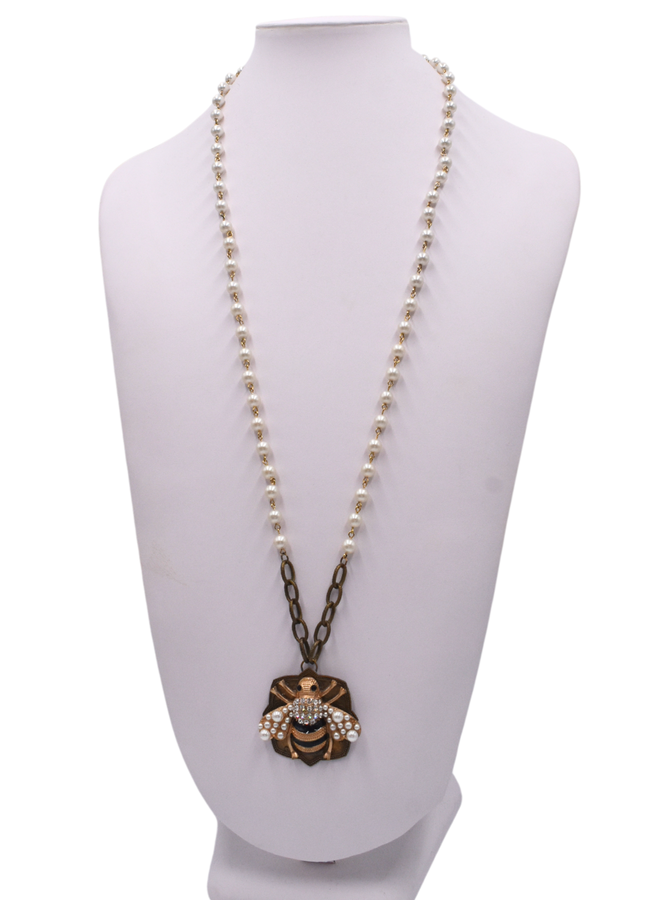 Erin Knight Vintage Re-Pruposed Queen Bee Necklace