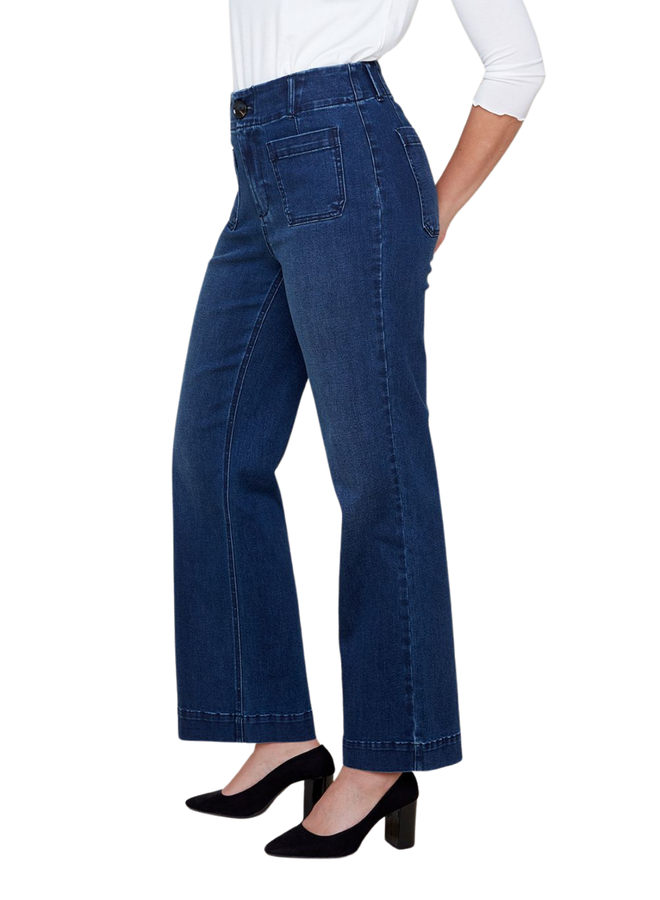 Renuar Denim Wide Leg Sailor Jean