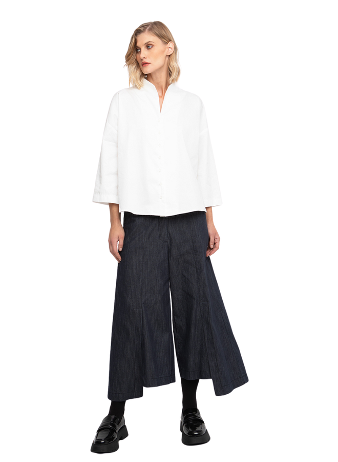 Ozai Split Front Denim Crops