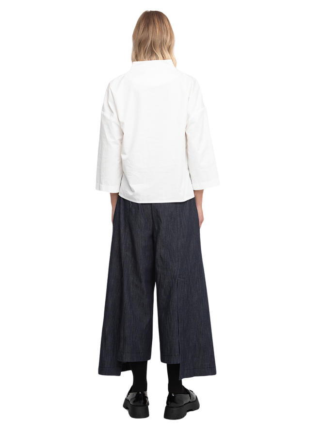 Ozai Split Front Denim Crops