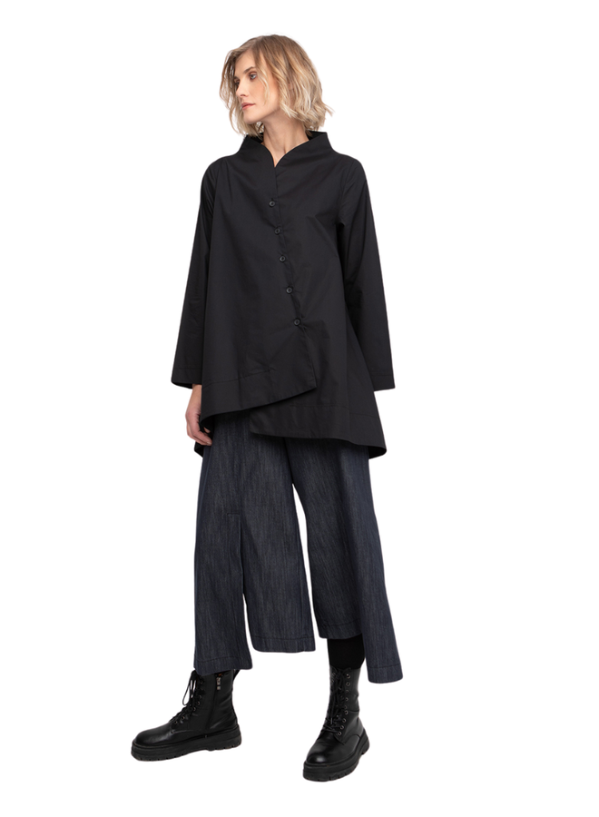 Ozai Split Front Denim Crops