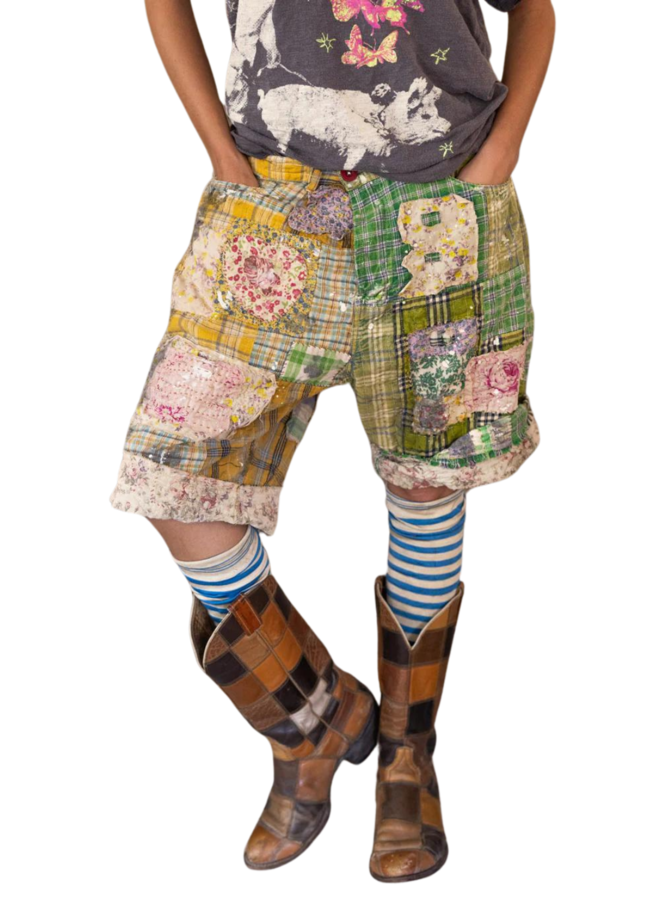 Magnolia Pearl Patchwork Miner Shorts