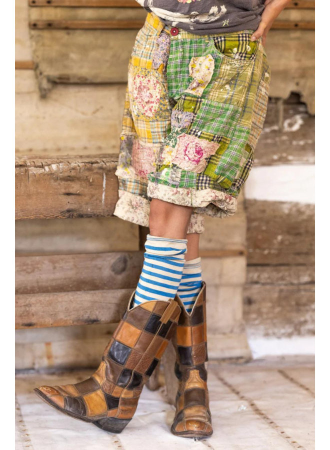 Magnolia Pearl Patchwork Miner Shorts