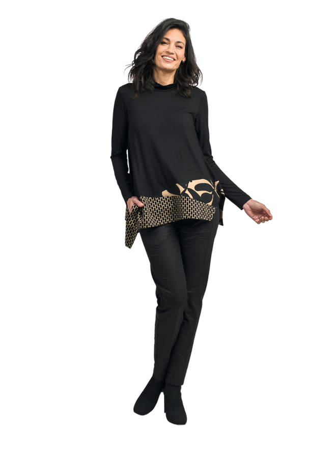 Alembika Iconic Jeans In Black Snakeskin