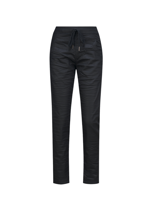Alembika Iconic Jeans In Black Snakeskin