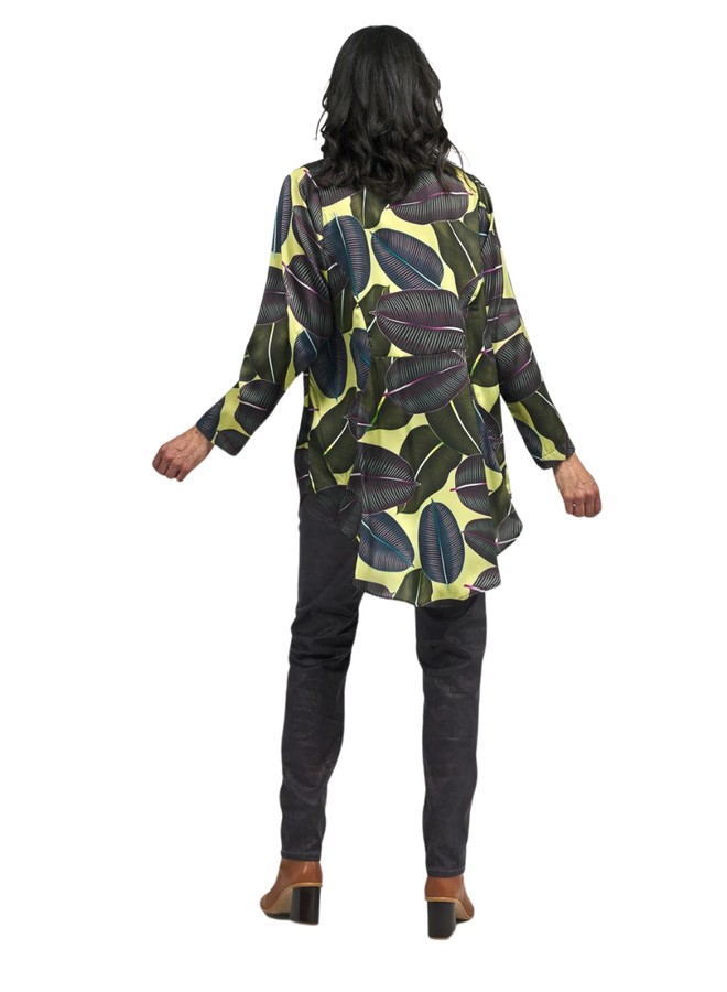 Alembika Bernie Babydoll Blouse In Leaves