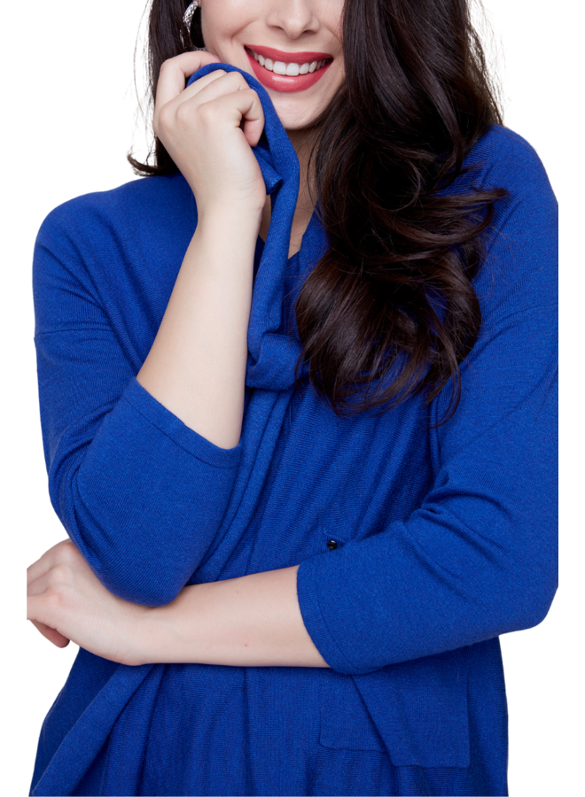 Renuar Tie Sweater In Lapis