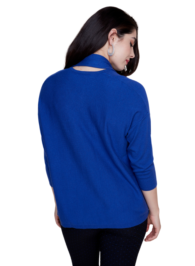 Renuar Tie Sweater In Lapis
