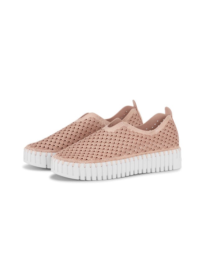 Ilse Jacobsen Platform Tulip Shoe In Adobe Rose