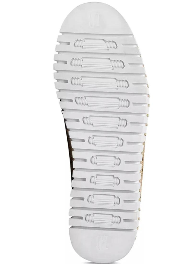 Ilse Jacobsen Metallic Snakeskin Tulip Shoe in Wheat