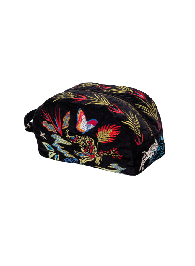Johnny Was Florida Velvet Make-Up Bag