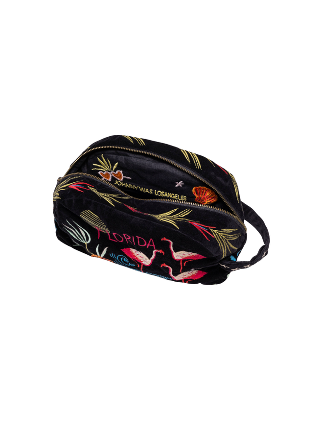Johnny Was Florida Velvet Make-Up Bag