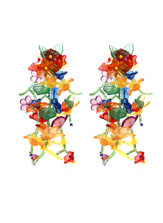 Flower Cascade Earrings