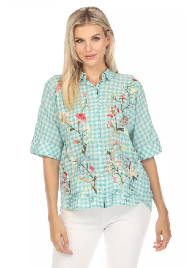 Johnny Was Geniveve Relaxed Dolman Shirt