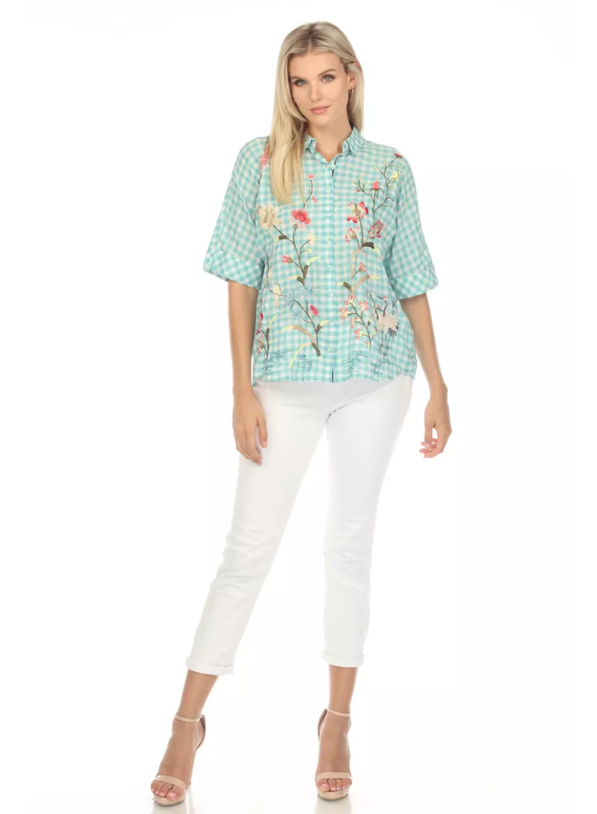 Johnny Was Geniveve Relaxed Dolman Shirt