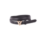 Leather Skinny Panther Buckle Belt