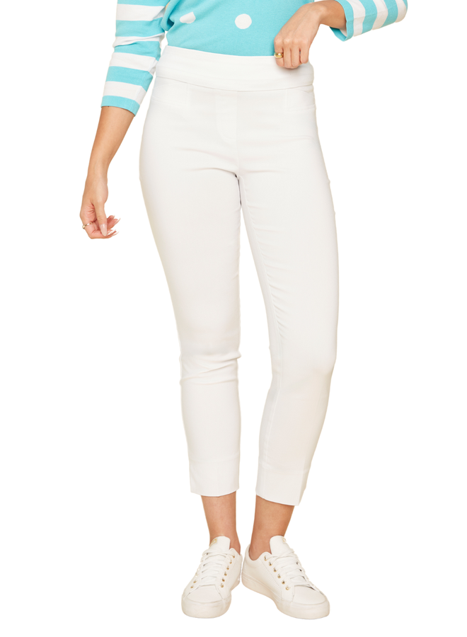 Renuar Cigarette Ankle Pant In White