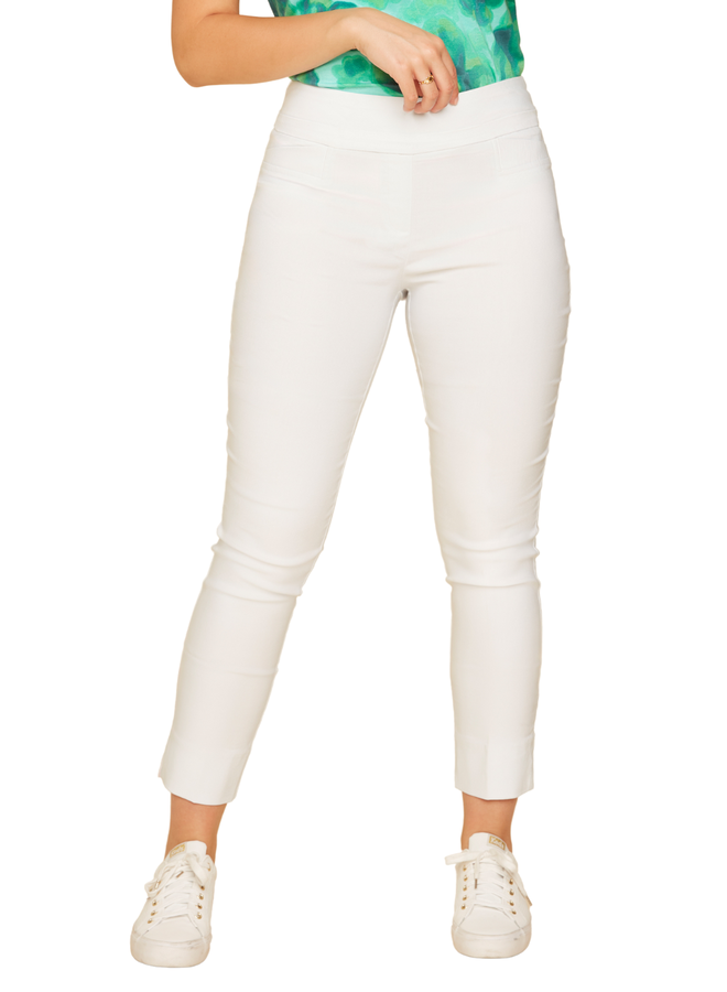 Renuar Cigarette Ankle Pant In White