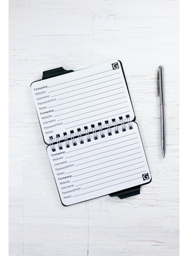 Black Croc Password Book