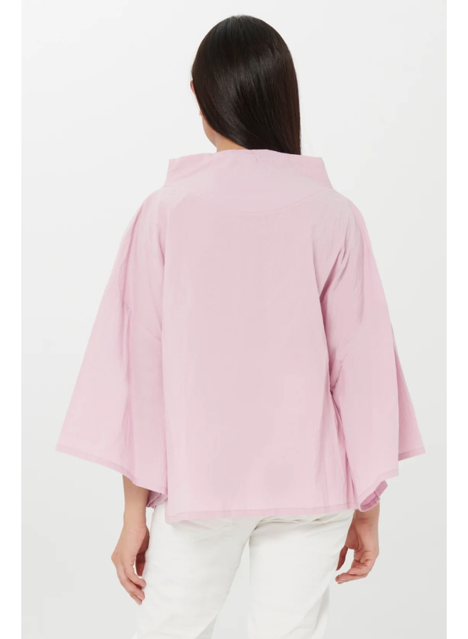 Ozai Siri Crinkle Funnel Top In Pink