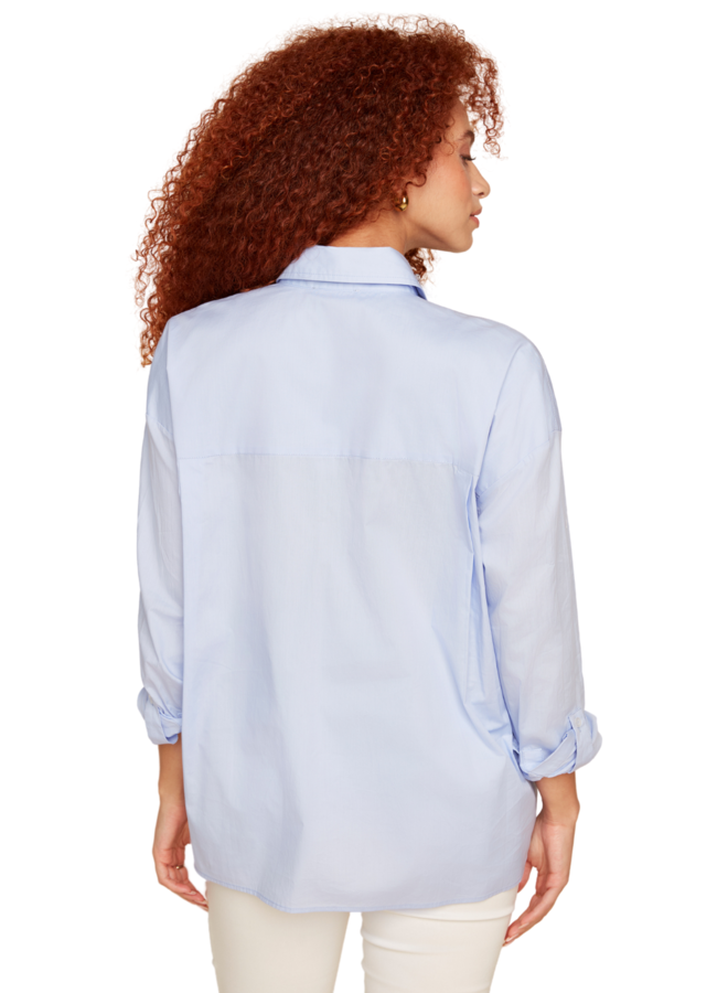 Renuar Front Pocket Shirt In Bluebell