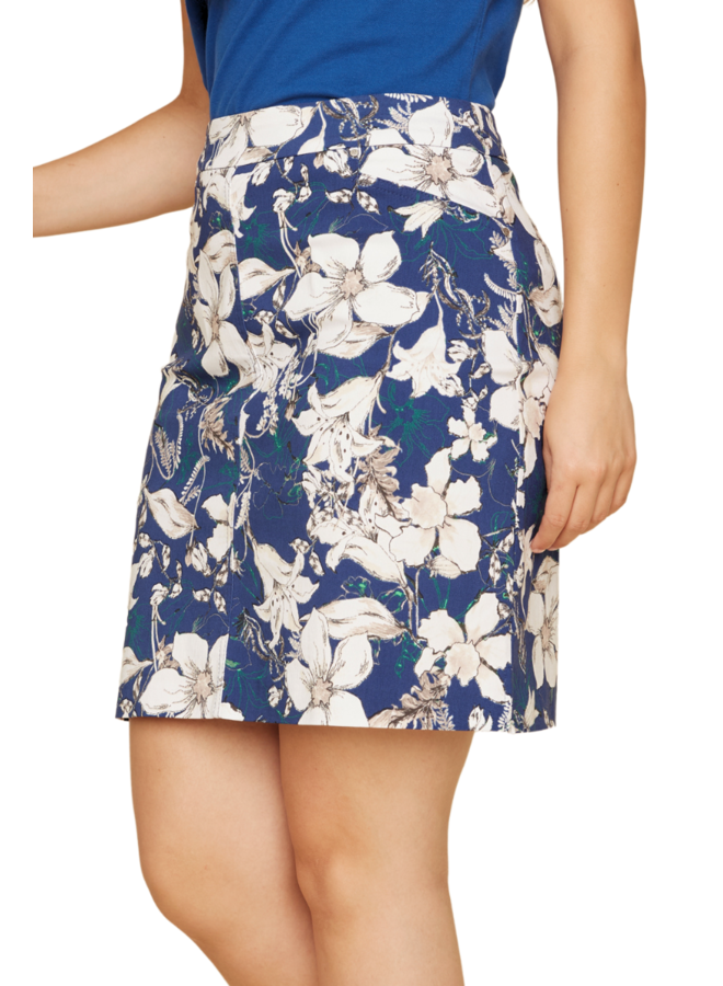 Renuar Skort In Royalty Print