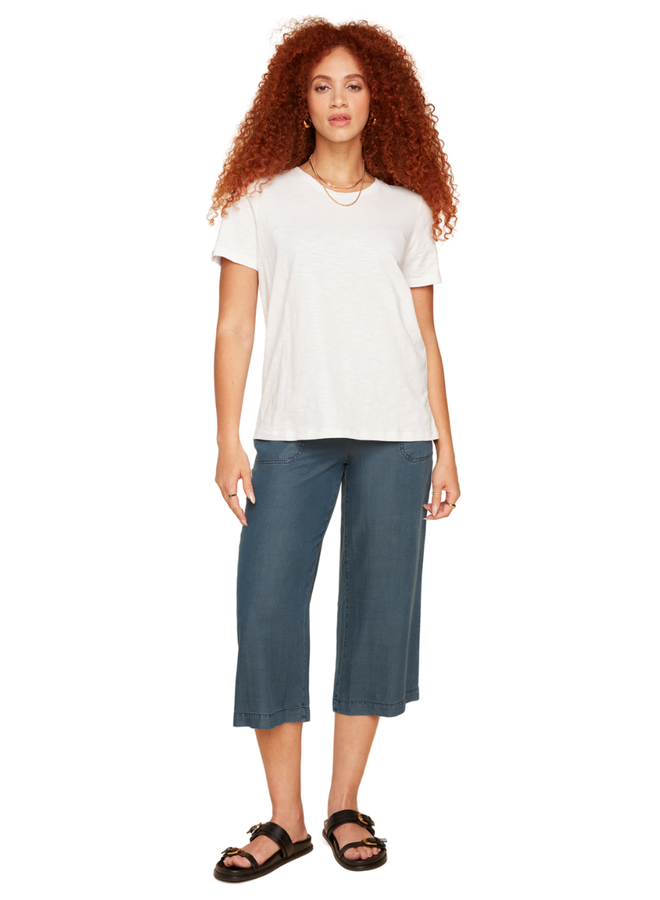Renuar Button Sleeve Tee in More Colors