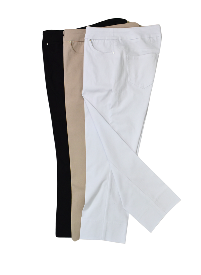 Renuar Crop Pant in White