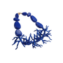 Faux Coral Necklace in Blue