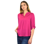 Renuar V-Neck Blouse In Orchid