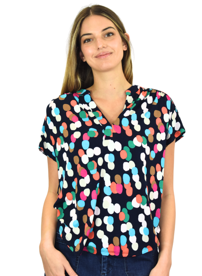 Renuar Dot Top In Midnight