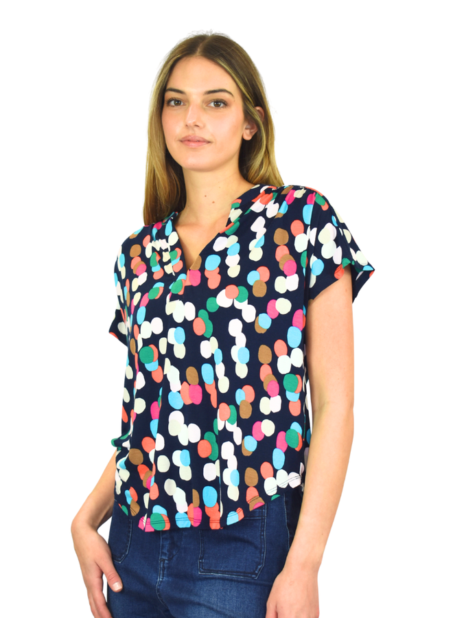 Renuar Dot Top In Midnight