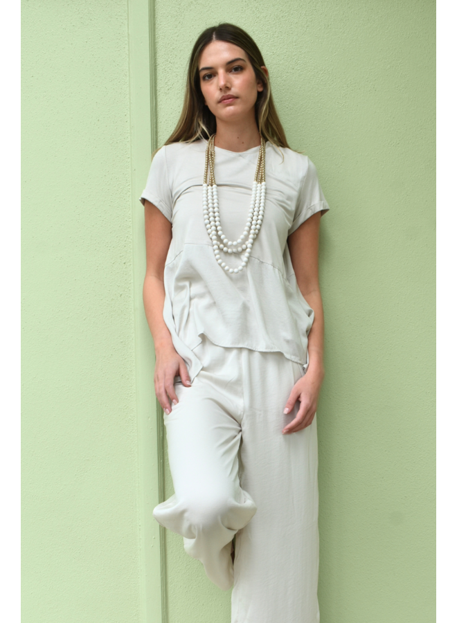 Renuar Soft And Beautiful Pants In Oyster