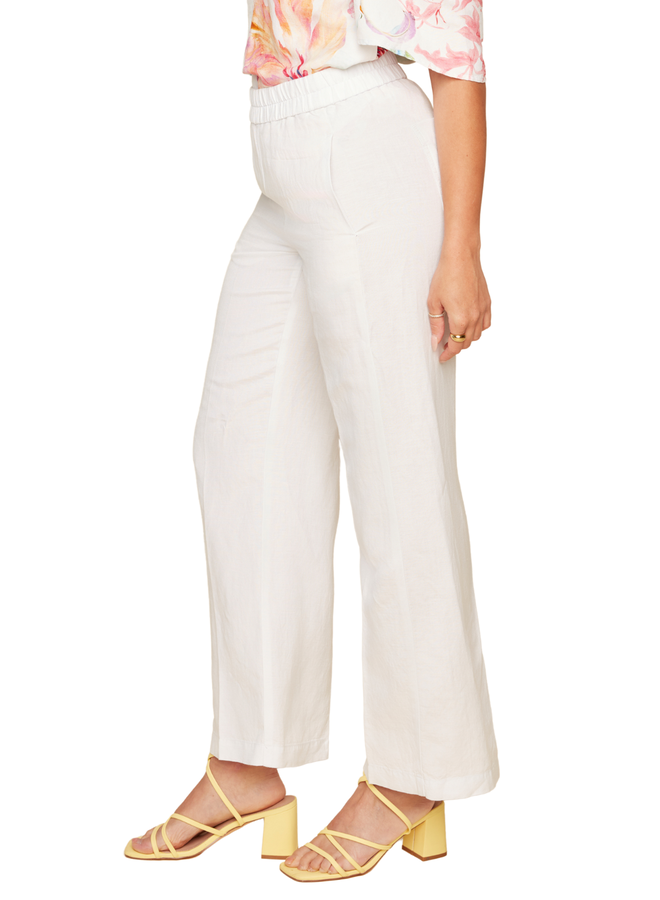 Renuar Wide Leg Linen Pants