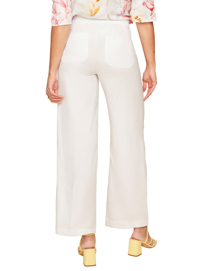 Renuar Wide Leg Linen Pants